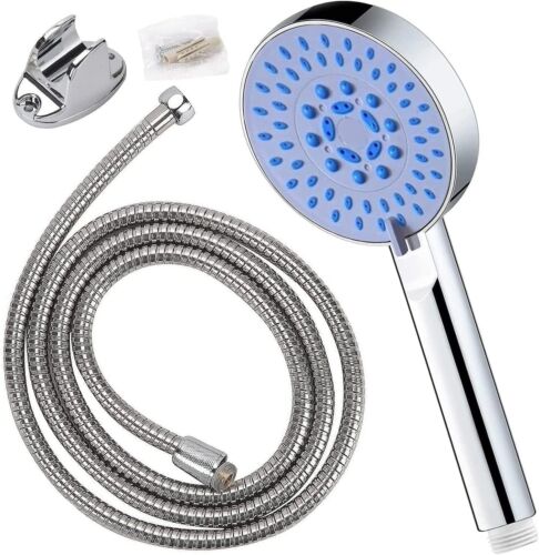 High Pressure Handheld Shower Head with 5 Spray Mode With Hose - Picture 2 of 8