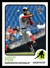 Lucius Fox 2022 Topps Heritage #618 Washington Nationals ROOKIE *030A