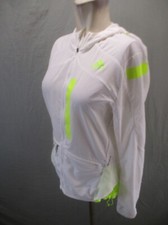 ADIDAS PRIMEBLUE Size S Women White Zip Up Pocket Lightweight Running Jacket 222