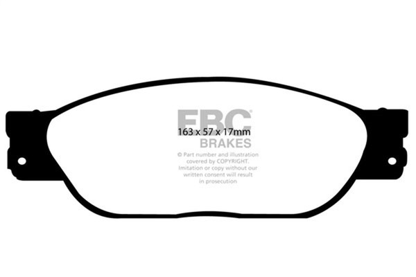 Ebc Brakes DP31220C Redstuff Keramische BremsbeläGe Geringe Staubentwicklung-image
