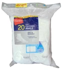 Hanes #11665 NEW Men's Shoe Size 6-12 White 20 Pair Cushion Ankle Socks