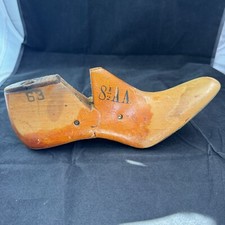 Wooden Shoe Maker Form Last Vintage Leader Mold Cobbler 8 1/2 AA Women 4-68 63