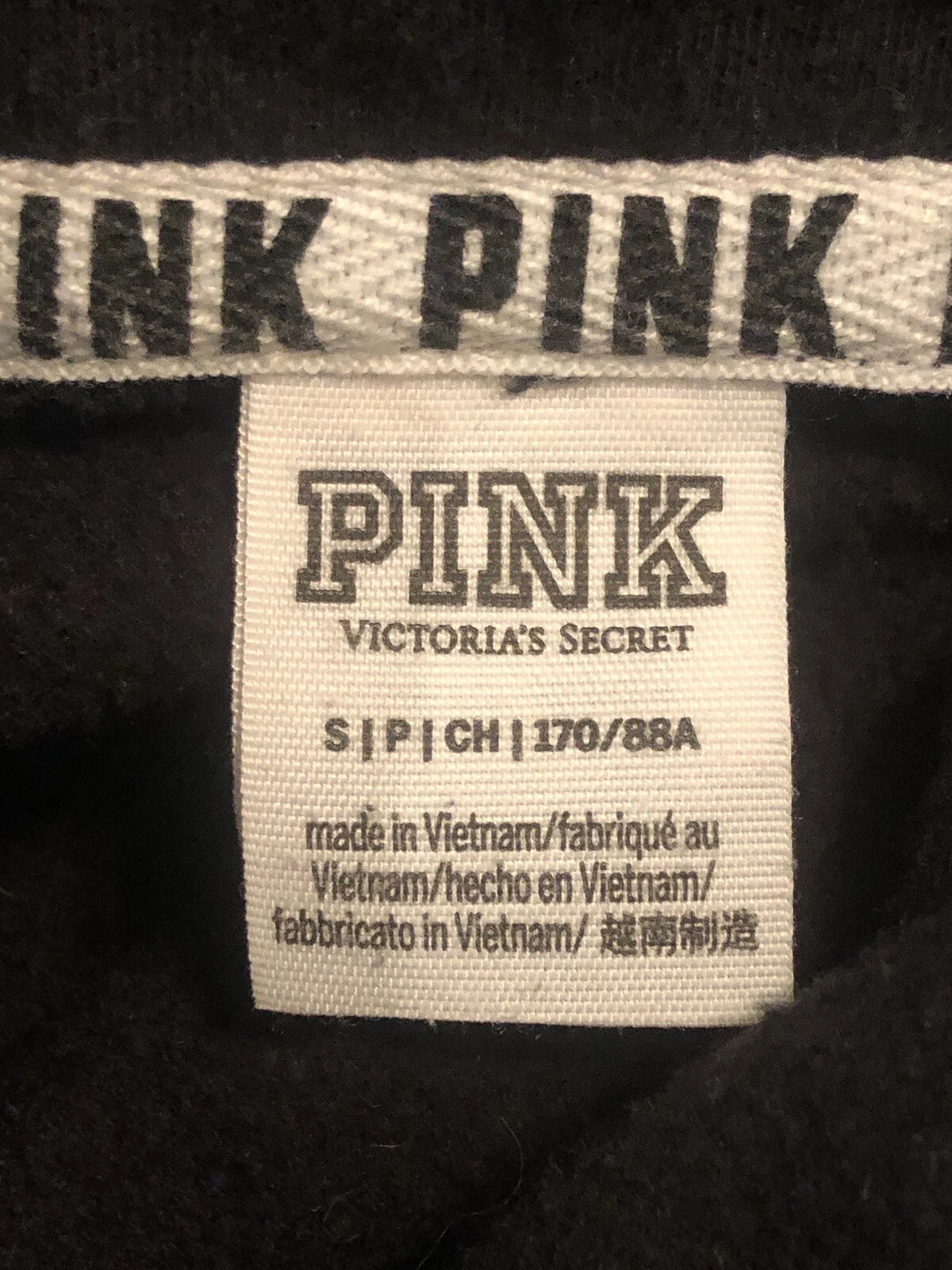 victoria-secret-vs floral quarter zip embroidered feminine sweatshirt