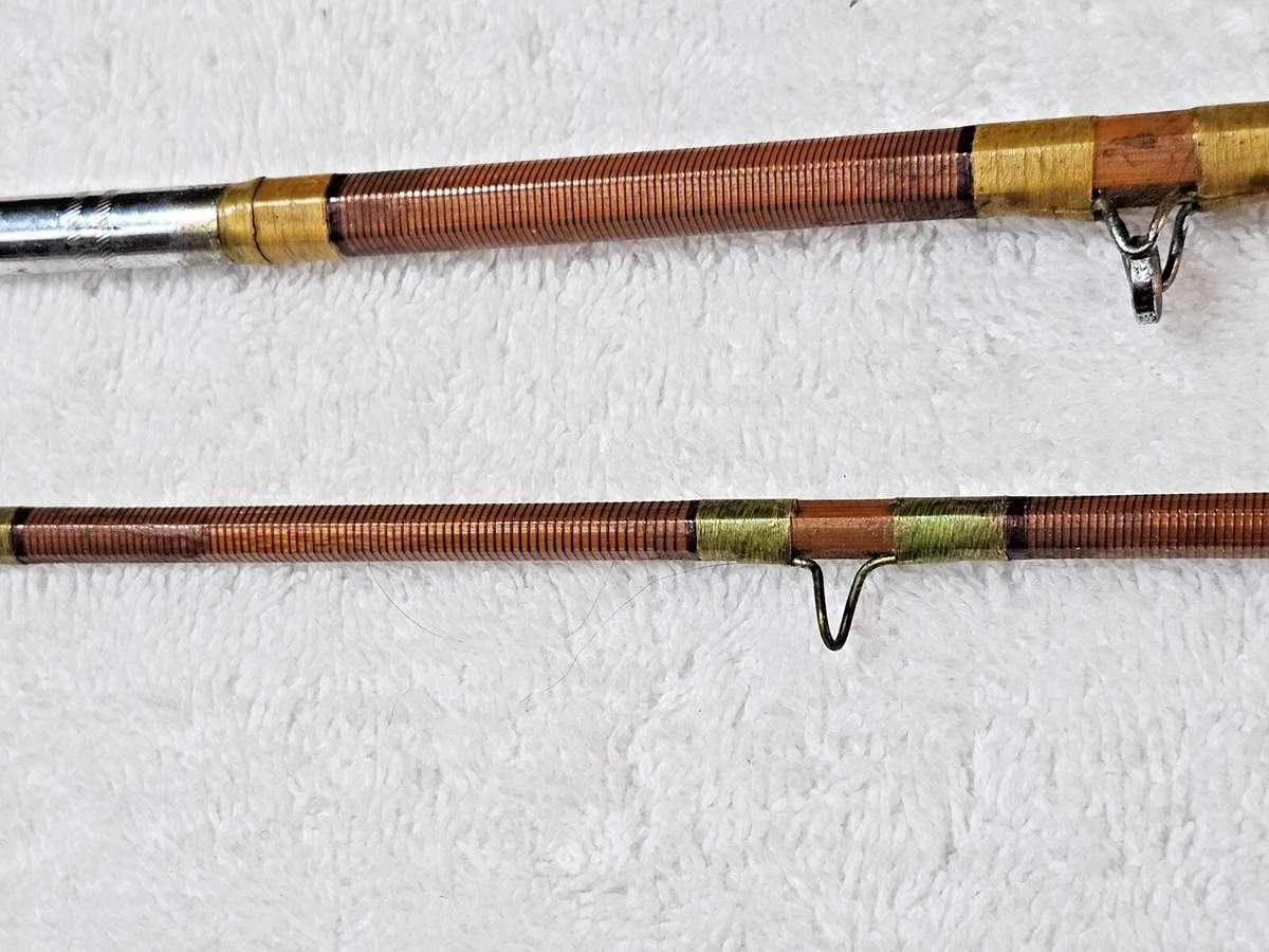 VTG 1950s Sakura Rainbow 102 Bamboo Rod Set w/ Rare Mahogany
