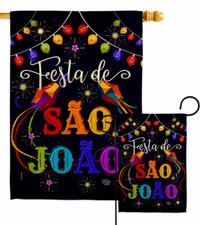 Festa de São João Garden Flag Junina Celebration Decorative Yard House Banner