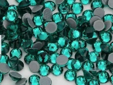 10 GROSS VINTAGE 2012 ARTICLE SS10 SWAROVSKI BLUE ZIRCON SILVER FOILED CRYSTALS