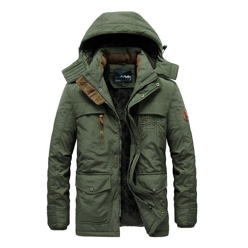 Winter Jacket Men Thicken Fleece Jackets Male Streetwear Coat Detachable  Hoodies | eBay