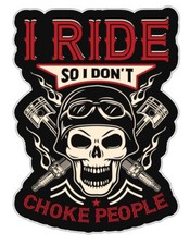 Biker Skull Sticker Stickers A795