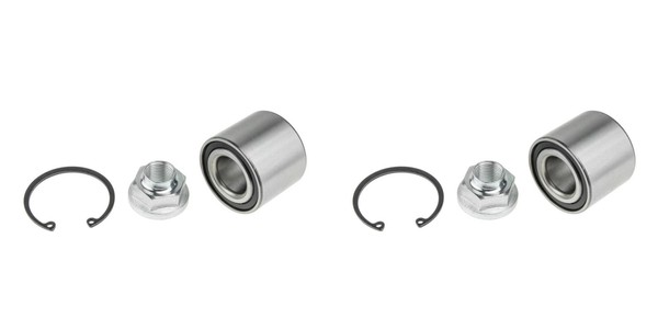 NTY 2X Radnabe Radlagersatz Hinterachse FüR Nissan Pixo UA0 1.0 Suzuki Ignis FH-image