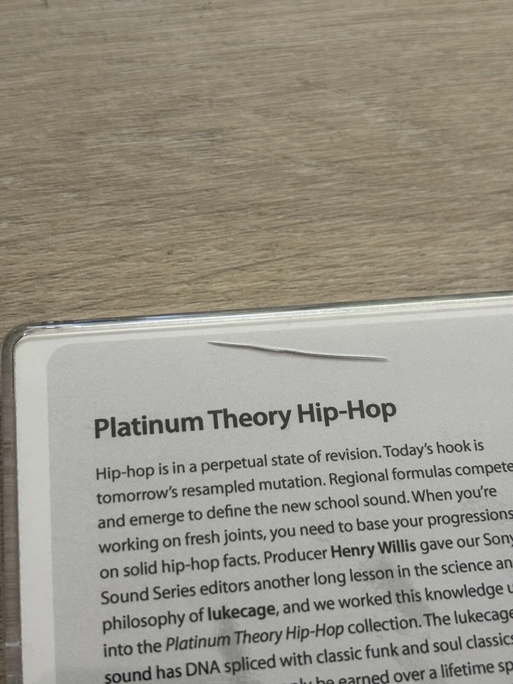 Sony Platinum Theory Hip-Hop Loops Samples Lukeage Henry Willis Funk ACID For PC - Image 3 of 4