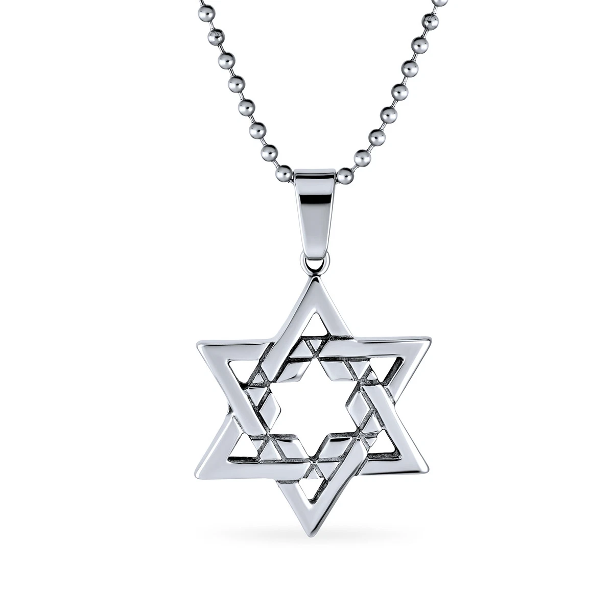 Stainless steel hotsell star of david