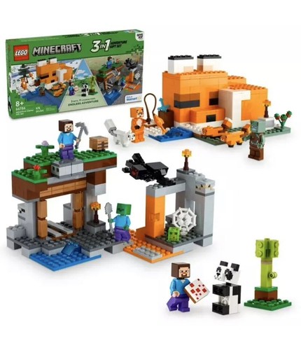 LEGO Minecraft Adventure Gift Set 66786, 3 Sets In 1 Box (21166/21178/30672) NEW - Picture 2 of 12