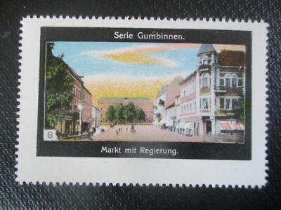 (13667) Reklamemarke - Gumbinnen - Markt mit Regierung