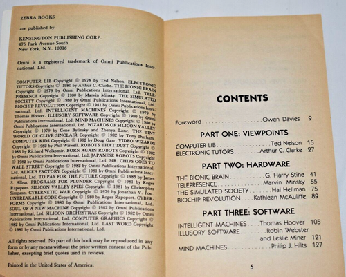 The Omni Book Of Computers & Robots By Owen Davies Zebra Paperback 1982 - Picture 5 of 6