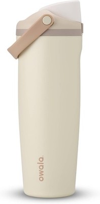 Owala FreeSip Sway Stainless Steel Water Bottle 30oz Tan Lightly Toasted Leakpro