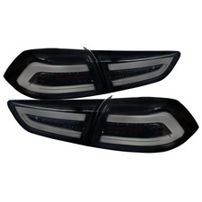 For 08-17 Mitsubishi Lancer Evo X Glossy Black Led Tail Lights Brake Lamps For 08-17 Mitsubishi Lancer Evo X Glossy Black Led Tail Lights Brake Lamps