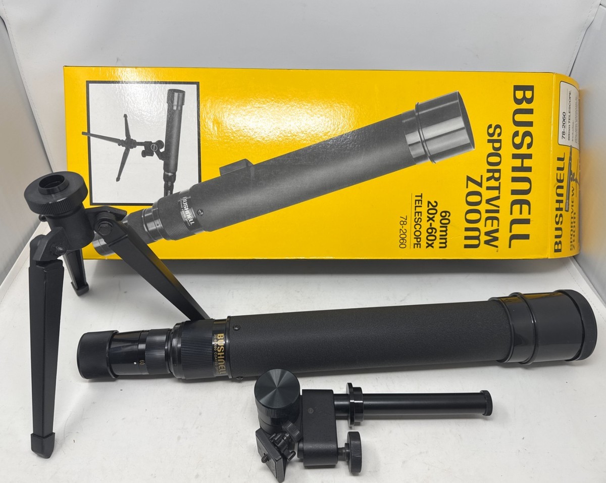 Bushnell Sportview Zoom Telescope 60mm 20x-60x Tripod Included
