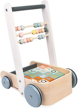 Sweet Cocoon ABC Block Cart Push Toy with 20 ABC Blocks - Ages 1 - J04408