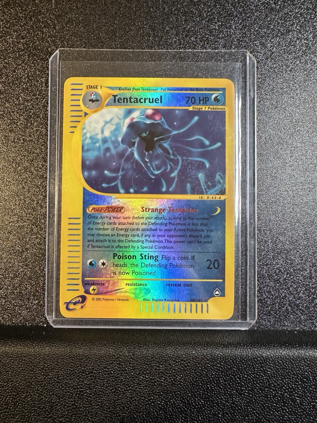 Pokemon Tentacruel 38/147 Reverse Holo Rare Aquapolis Pokemon - NM 2002