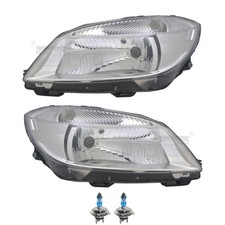 Scheinwerfer Set inkl. OSRAM Lampen H4 für Skoda Fabia II 542 545 5J