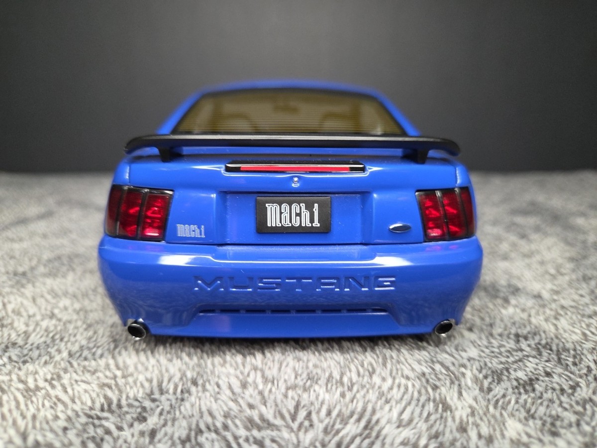 AutoArt 2003 Ford Mustang Mach I - Azure Blue - 1/18 Diecast With