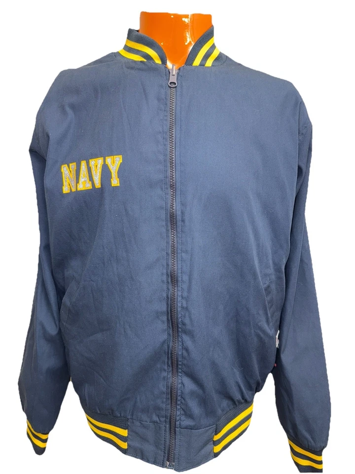 Vintage Jacket Men’s Large US Navy USN SOFFE Full Zip Reversible USA MADE - Image 2 of 4