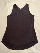Athleta Womens Gray Strappy Back Tank Top Act...