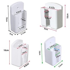 Universal-White Air-Conditioner Remote Control Holder Wall-Mounted Box Storage