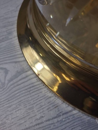 Waterford Crystal Round Flush Mount Ceiling Light with Gold Accents - Picture 8 of 11