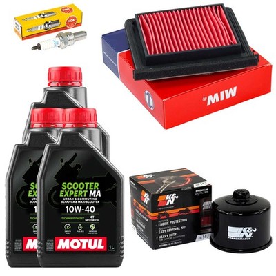 Öl 3L Service Set Ölfilter Luftfilter Zündkerze für Kymco Xciting 500 R i 07-13