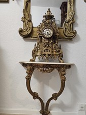 Große schwere Kaminuhr Franz Hermle Uhrwerk 2024 Neu Doppelgong 60 cm  Messing