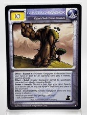 Magi Nation Duel Greater Gargagnor Kybar's Teeth Dream Creature LP 1st Edition