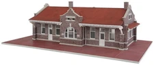 Walthers Cornerstone HO Scale Building/Structure Kit Brick Mission Depot Station