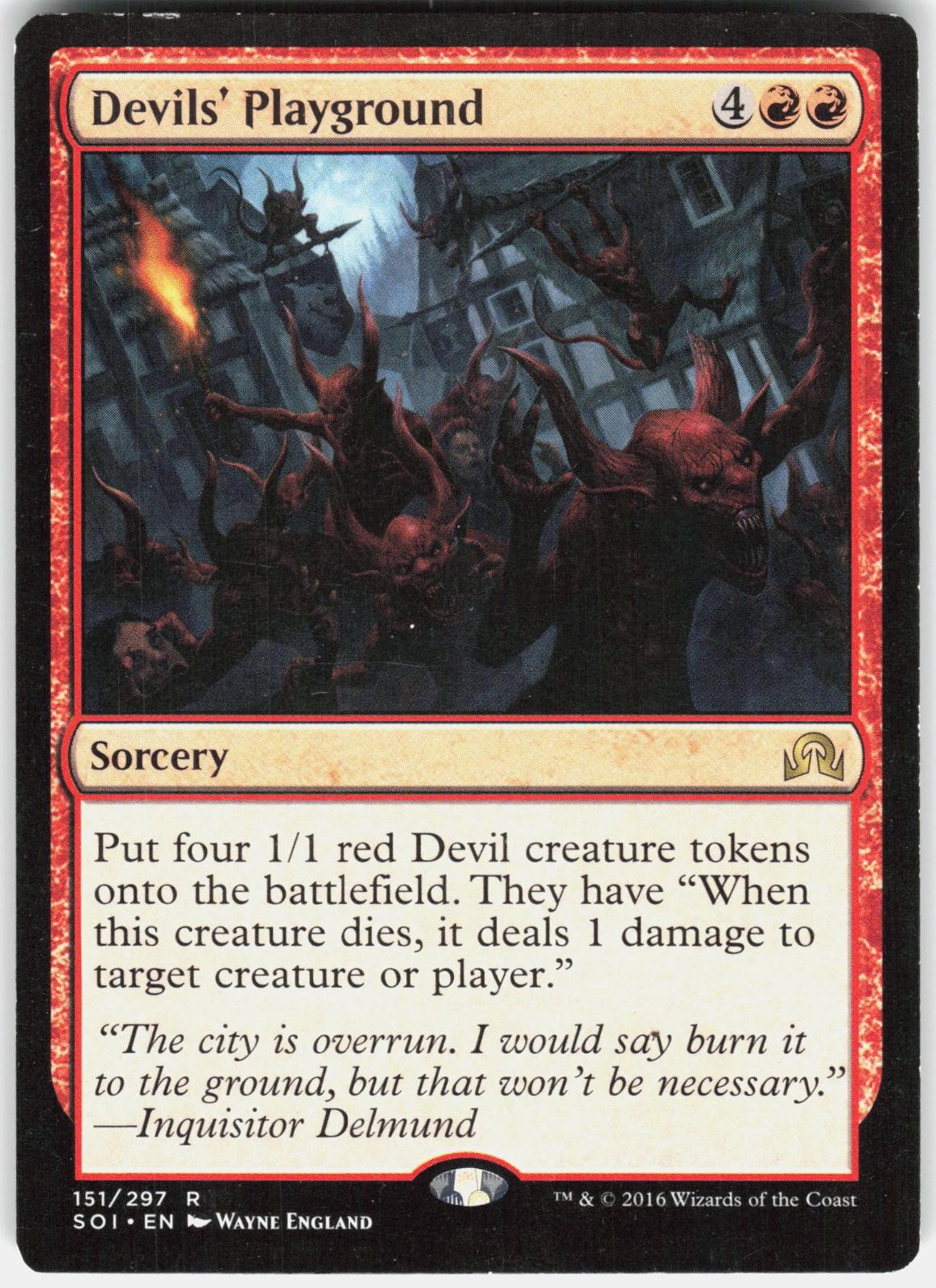 Devils' Playground 151 Rare Shadows over Innistrad Magic: The Gathering LP