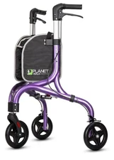 Planetwalk Premium 3 Wheel Rollator Walker- Ultra Lightweight Foldable Walker
