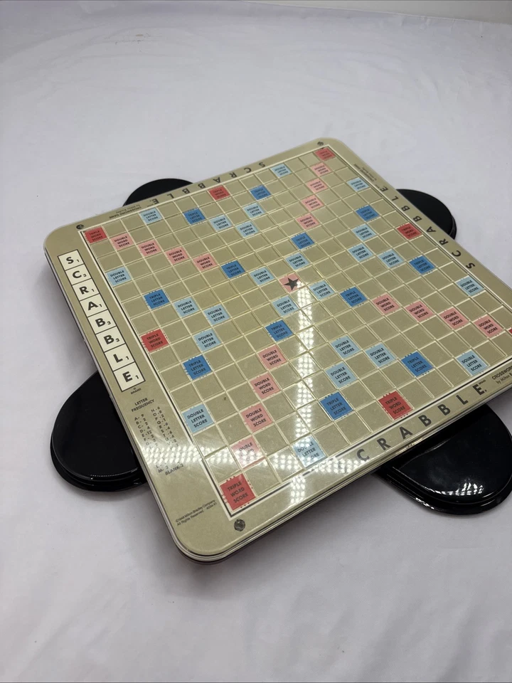 VINTAGE Scrabble Deluxe Edition COMPLETE Milton Bradley 1989 Crossword Word Game - Image 3 of 4