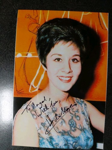 HELEN SHAPIRO original handsigniertes Autogramm FOTO & KARTE - SCHÖNE SÄNGERIN - Bild 2 von 5