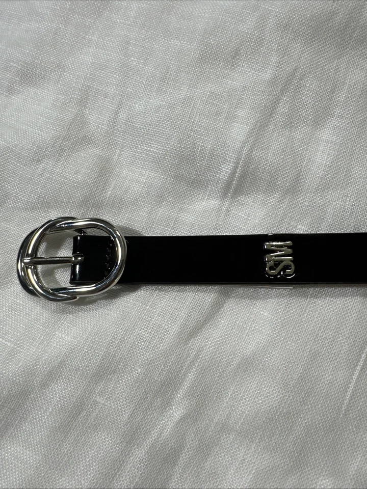 Cinturón para mujer Steve Madden 1,7 pulgadas de ancho violeta borgoña brillante cintura 31-37 Foto 3 de 4