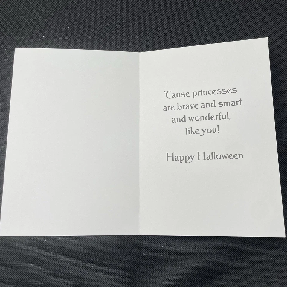 Tarjeta de felicitación Hallmark Expressions Disney Princesa Halloween naranja Foto 2 de 4