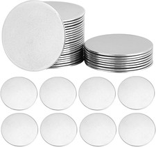 30 St&uuml;ck Rohlinge zum lasern 30mm Flacher Rund Edelstahl Anh&auml;nger Edelstahl Blan