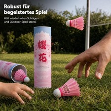 Federbälle Nylon Training Freizeit, Robuste Badminton Bälle, für Freizeitspaß