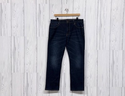 American Eagle jeans mens size 36x30 slim straight blue dark wash extreme flex