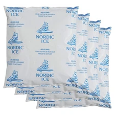 Ice Packs 16oz Pack of 4 - Cooler Accessories - White