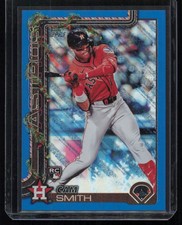 #H121 2025 Topps Holiday Cam Smith Blue Metallic Glitter Holiday RC