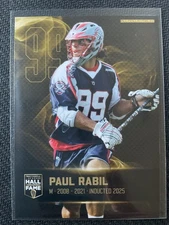 Paul Rabil 2025 Premier Lacrosse League Hall of Fame Inductee Insert Card
