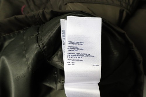 TOMMY HILFIGER Jacket Women's MEDIUM Lined Brown Multipocket Adjustable Waist - Picture 10 of 14