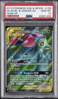 2019 POKEMON SUN & MOON TEAM UP #159 FULL ART/CELEBI & VENUSAUR GX PSA 10