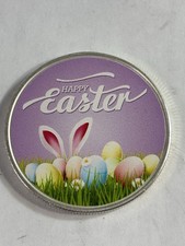 HAPPY EASTER Apmex 1 oz 0.999 Silver Colorized Round Awesome Easter Gift! 97.00 per troy oz