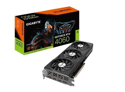 8GB Gigabyte RTX 4060 OC 3x Windforce Fan PCI-E 4.0 Card GV-N4060GAMING-OC-8GD