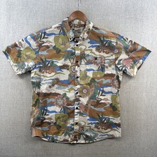 Howler Bros Mansfield Shirt Large Floral Hypnotic IRIE PARADISE Short Sleeve
